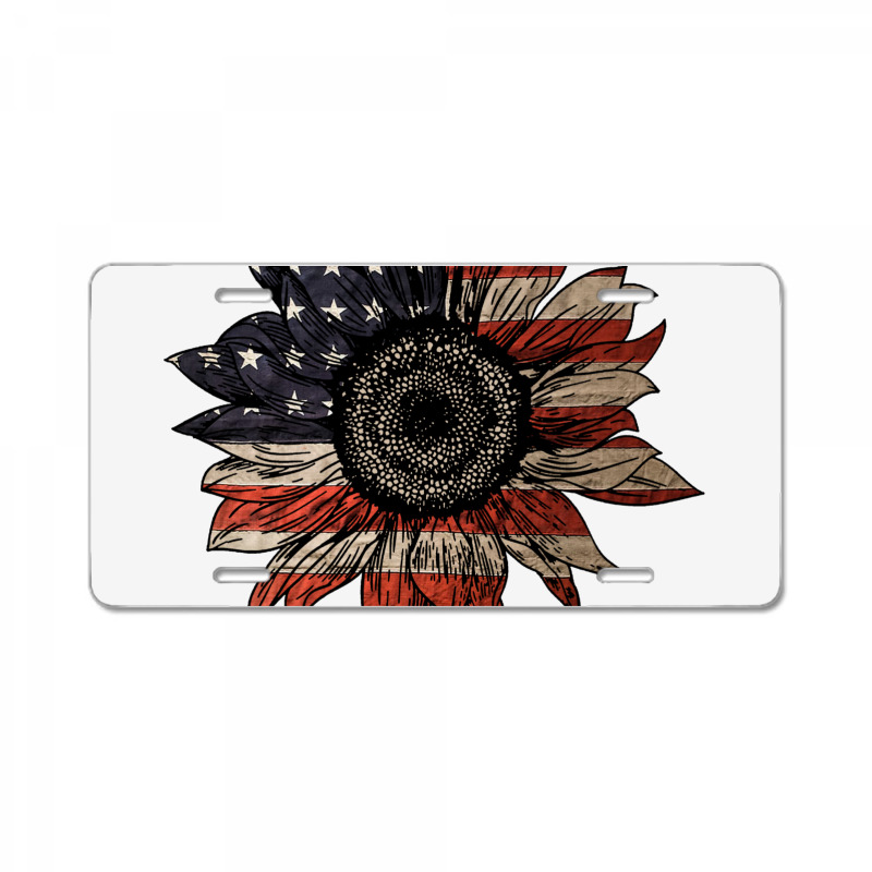 American Sunflower License Plate | Artistshot