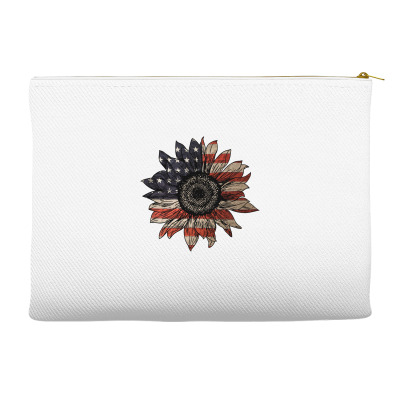 American Sunflower Accessory Pouches Designed By Sengul