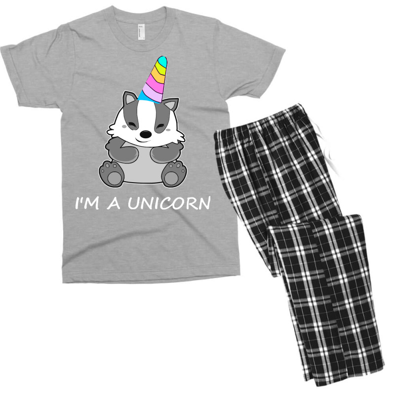 Unicorn Badge T  Shirt Unicorn Badge Funny T  Shirt Men's T-shirt Pajama Set by huntingsignpost | Artistshot