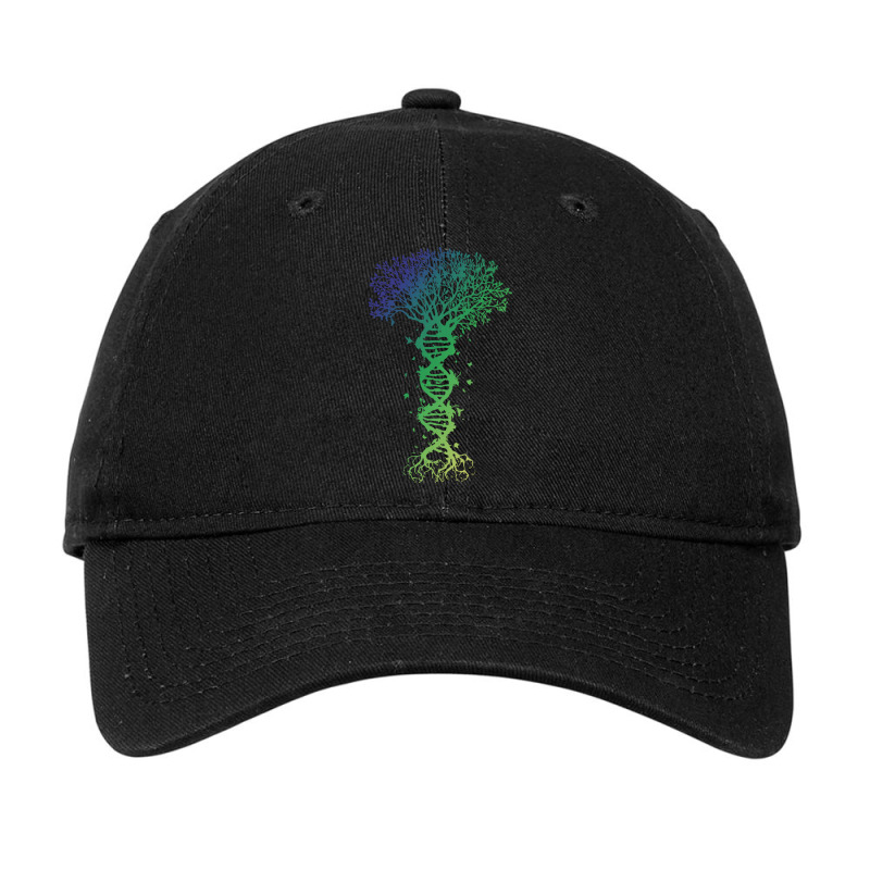 Dna Tree T  Shirt D N A Tree Of Life Genetics Colorful Biology Science Adjustable Cap by savannasavor | Artistshot