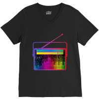 Womens Cassette Stereo Retro Vintage 80's 90's Music Costume Party Ani V-neck Tee | Artistshot