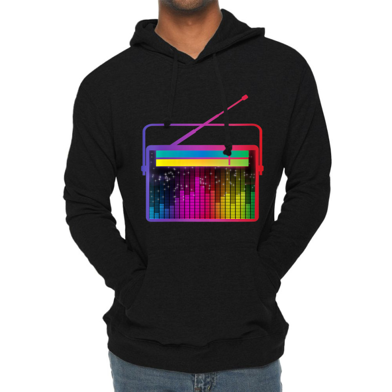 Womens Cassette Stereo Retro Vintage 80's 90's Music Costume Party Ani Lightweight Hoodie | Artistshot