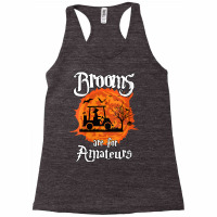 Womens Brooms Are For Amateurs Witch Golf Cart Golfer Halloween Fun V Racerback Tank | Artistshot