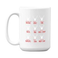 Deer Hunter All Of Santa's Reindeer Tee 15 Oz Coffee Mug | Artistshot