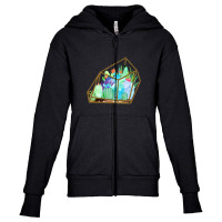 Cactus Earth Terrarium Youth Zipper Hoodie | Artistshot