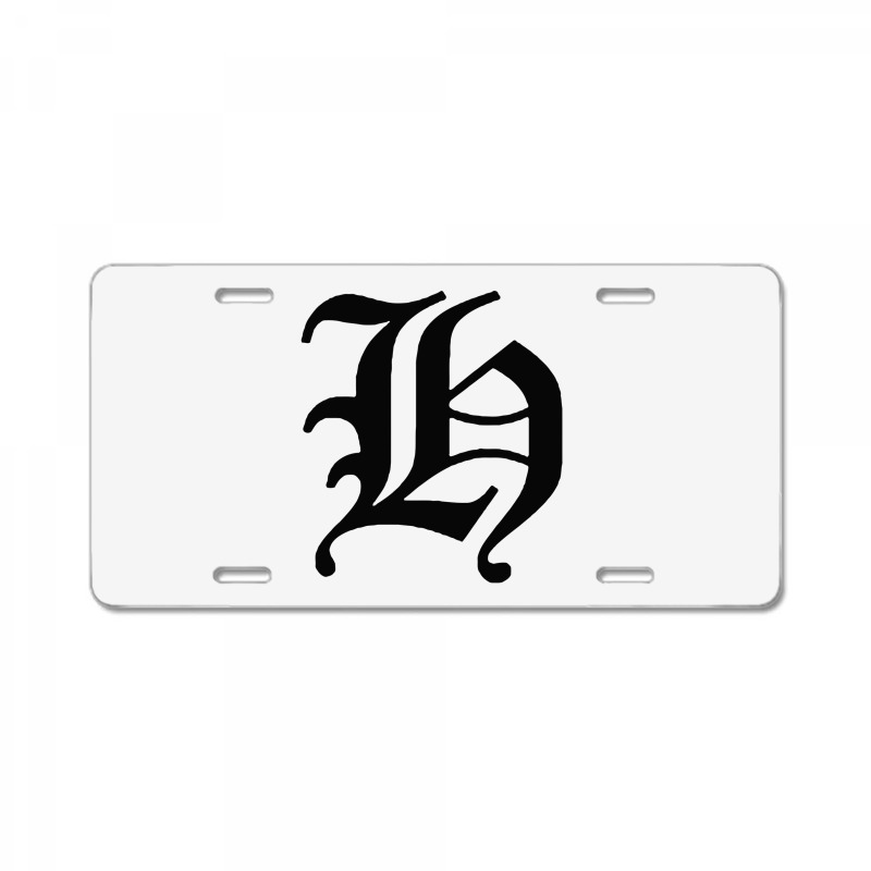 Old English Letter D Decal Sticker