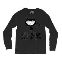 Evil Genius Funny Feline Smiling Cat Owner Raglan Baseball Tee Long Sleeve Shirts | Artistshot