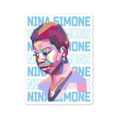 Nina Simone Sticker Designed By Bariteau Hannah