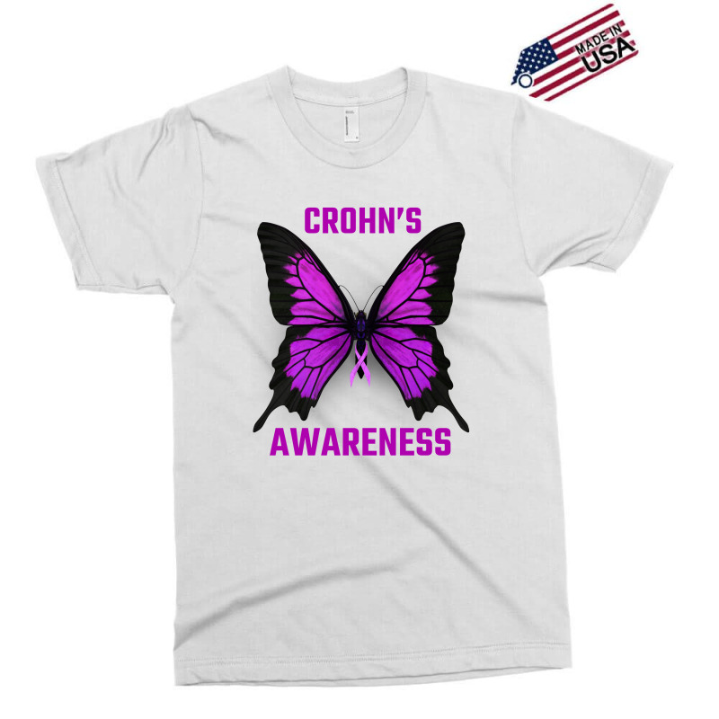 Crohn's Awareness Butterfly Exclusive T-shirt by autlu2024 | Artistshot