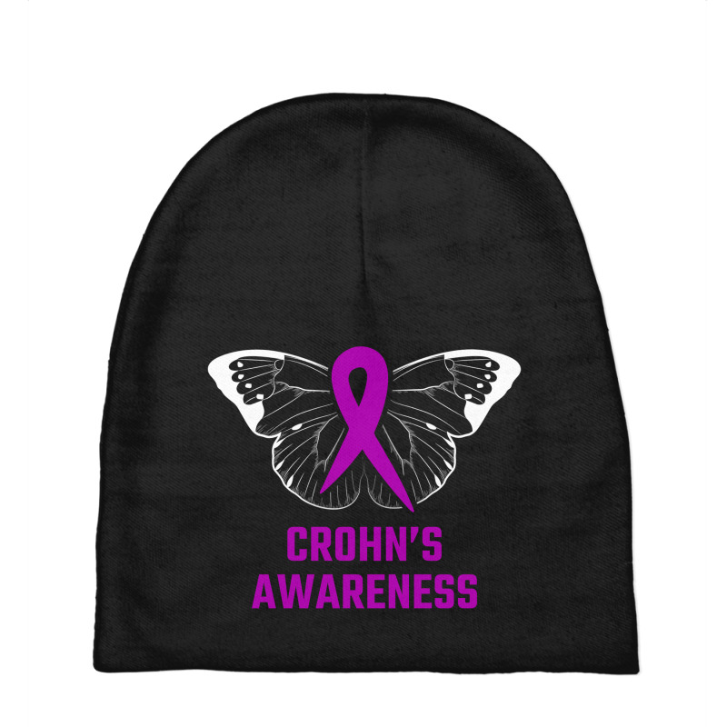 Crohn's Awareness For Dark Baby Beanies by autlu2024 | Artistshot