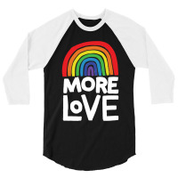 More Love Tri Blend 3/4 Sleeve Shirt | Artistshot