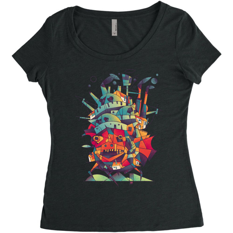 Moving Castle Women's Triblend Scoop T-shirt by Jose-Rodriguez | Artistshot