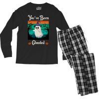 Youve Been Ghosted T  Shirt You've Been Ghosted Funny Cute Halloween G Men's Long Sleeve Pajama Set | Artistshot