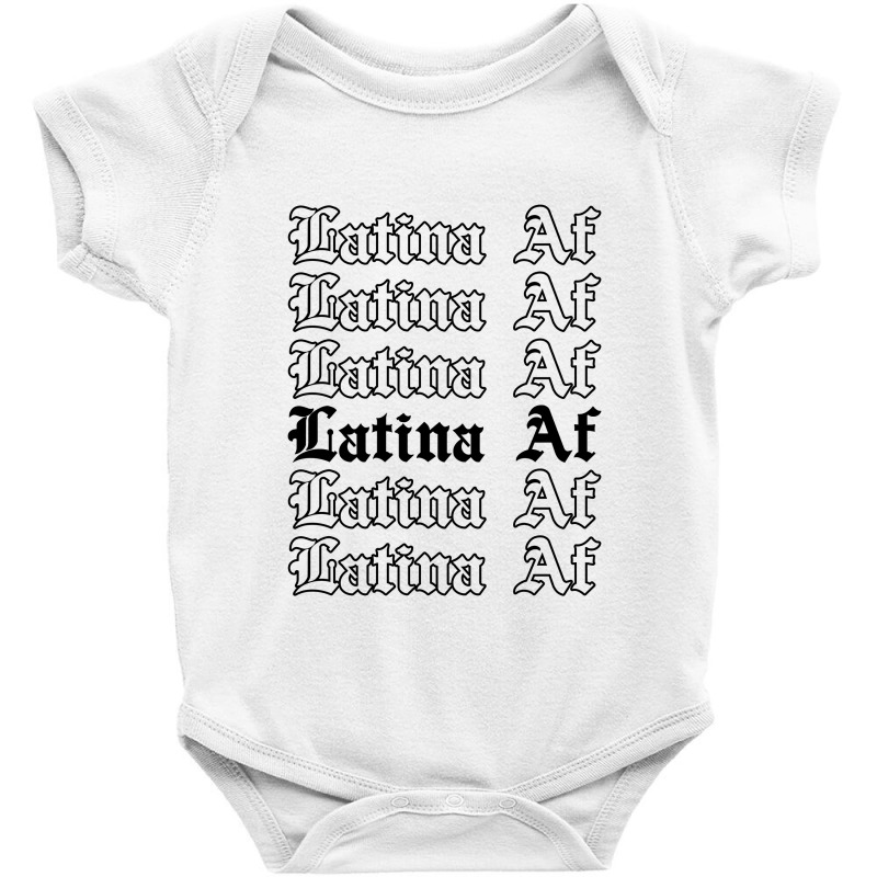 Latina Af For Light Baby Bodysuit by autlu2024 | Artistshot