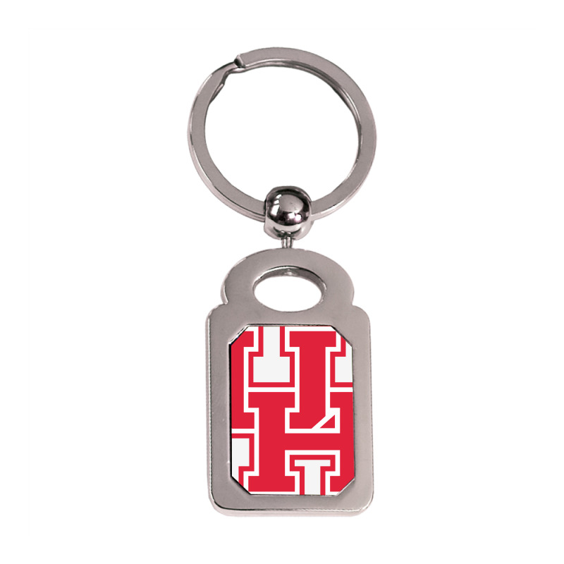 University Of Houston Silver Rectangle Keychain | Artistshot