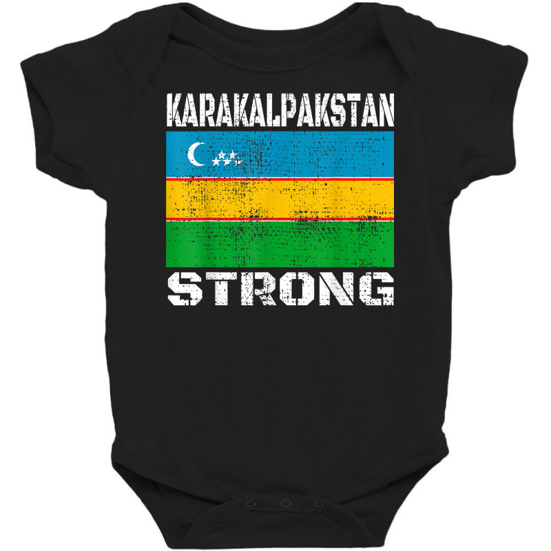 Karakalpakstan Flag Uzbekistan T Shirt Baby Bodysuit by ebonycry | Artistshot