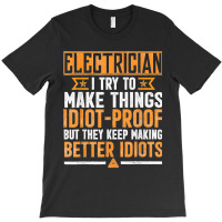 Funny Electrician Art Men Dad Lineman Electronics Engineers T-shirt | Artistshot