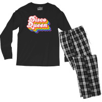 Disco Queen Groovy Roller Disco Outfit Vintage 70s Costume Tank Top Men's Long Sleeve Pajama Set | Artistshot