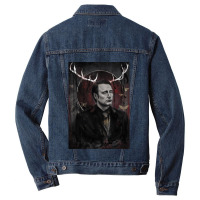 Retro Cartoon  Horror Day Gift Men Denim Jacket | Artistshot