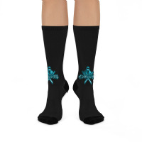 Music Vintage Dinosaur Park Day Gift.png Crew Socks | Artistshot