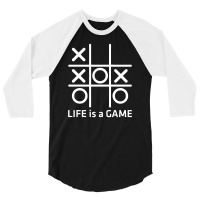 Life Is A Game 3/4 Sleeve Shirt | Artistshot