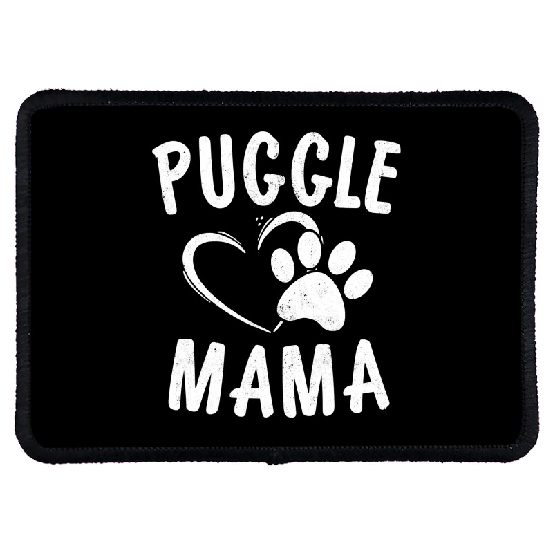 Cute Puggle Mama Gift Pet Pugs Lover Apparel Dog Pug Mom Rectangle Patch by sieuduong86 | Artistshot