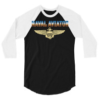 Fly Naval Aviator Classic Naval Officer Pilot Wing Navy Sweatshirt 3/4 Sleeve Shirt | Artistshot