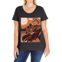 Graphic Vintage  Public Places Characters Video Game Ladies Curvy T-shirt | Artistshot