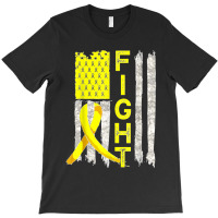 Fight Sarcoma Cancer Awareness American Flag Bone Cancer T-shirt | Artistshot