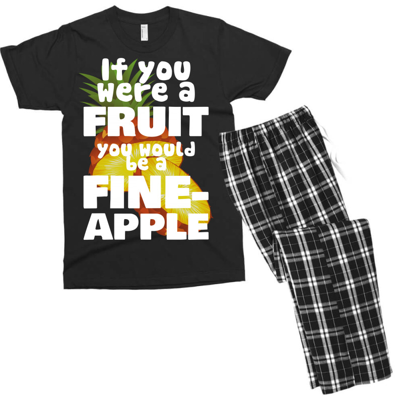 Fine Apple For Dark Men's T-shirt Pajama Set | Artistshot