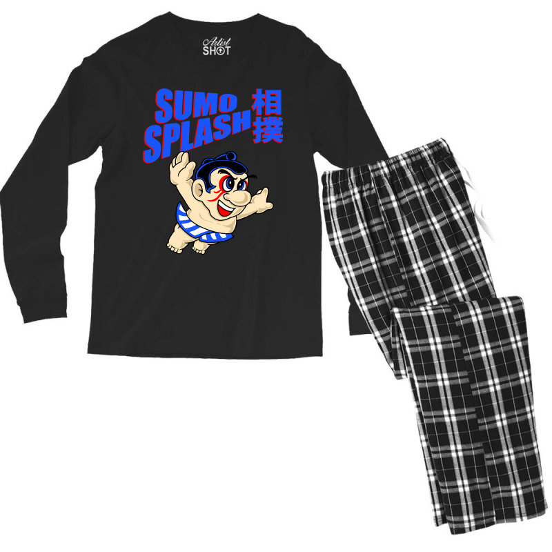 Retro Cartoon Street Music Retro Men's Long Sleeve Pajama Set by ShyanneArtists | Artistshot