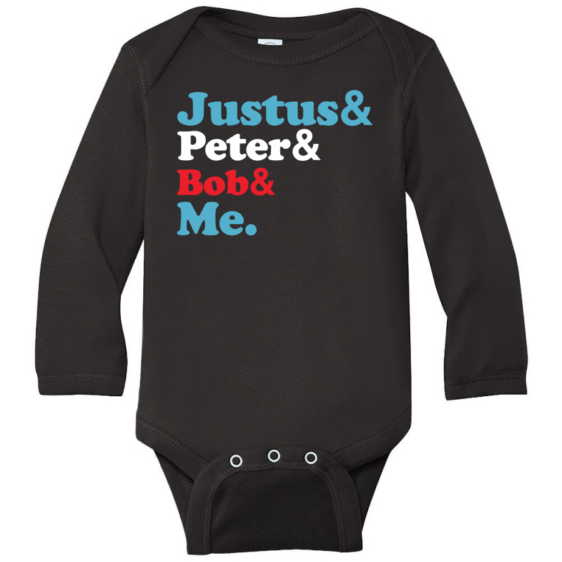 Justus Peter Bob Me For Dark Long Sleeve Baby Bodysuit by autlu2024 | Artistshot