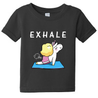 Exhale Unicorn For Dark Baby Tee | Artistshot