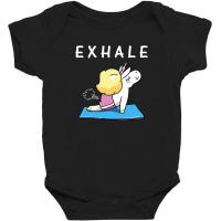 Exhale Unicorn For Dark Baby Bodysuit | Artistshot