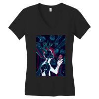 Vintage Classic Cartoon  Horror Movie Arts Characters Women's V-neck T-shirt | Artistshot