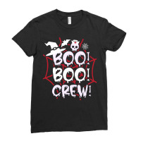 Funny Boo Boo Nurse Ghost T  Shirt Funny Halloween Boo Boo Crew Nurse Ladies Fitted T-shirt | Artistshot