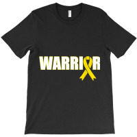 Bone Cancer Warrior Sarcoma Yellow Ribbon T-shirt | Artistshot