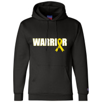 Bone Cancer Warrior Sarcoma Yellow Ribbon Champion Hoodie | Artistshot