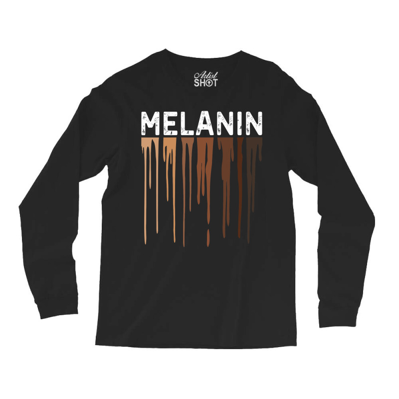 Drippin Melanin Shirt For Women Pride   Gifts Black History Essential Long Sleeve Shirts | Artistshot