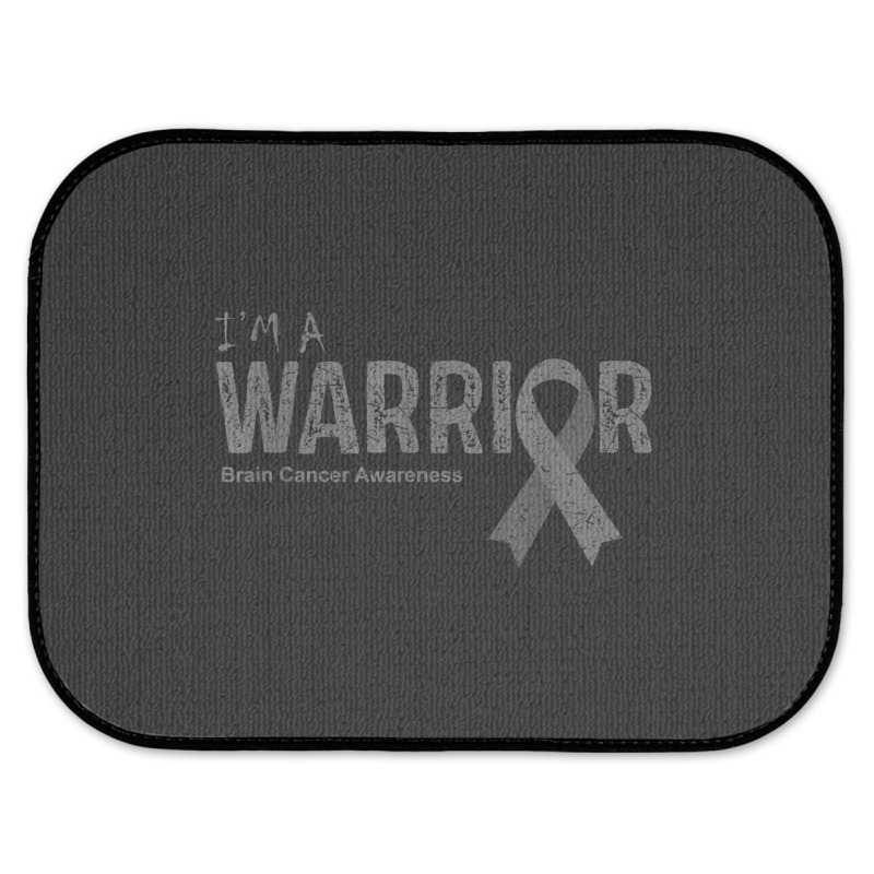 Brain Cancer Awareness Warrior Rear Car Mat | Artistshot