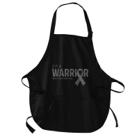 Brain Cancer Awareness Warrior Medium-length Apron | Artistshot