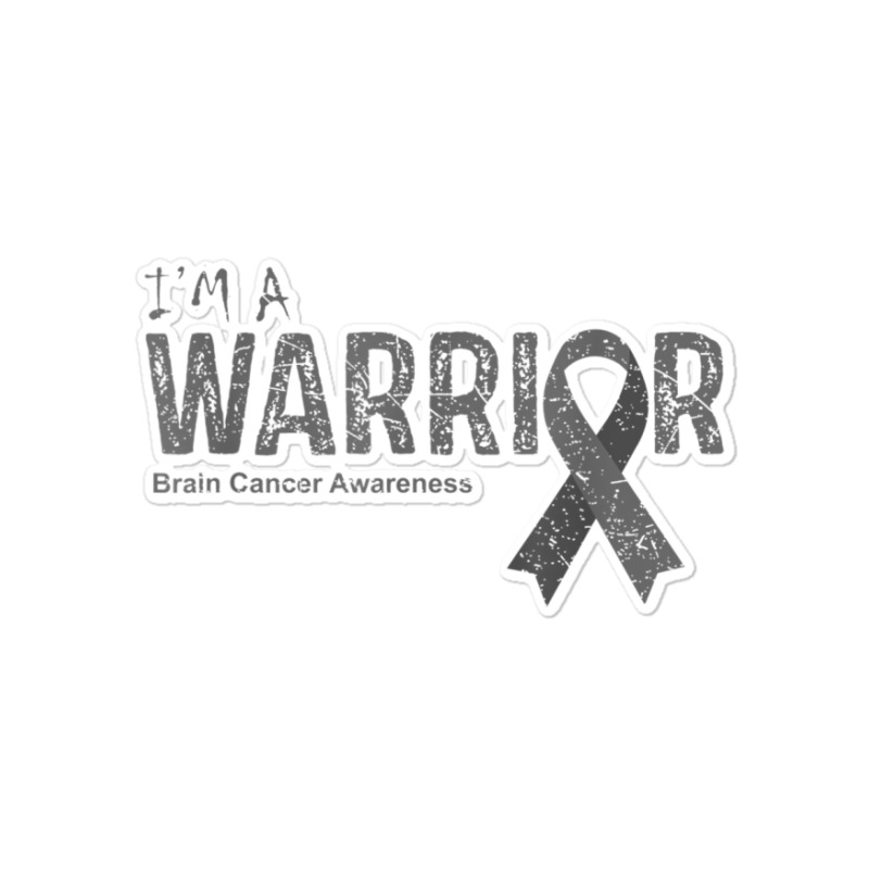 Brain Cancer Awareness Warrior Sticker | Artistshot