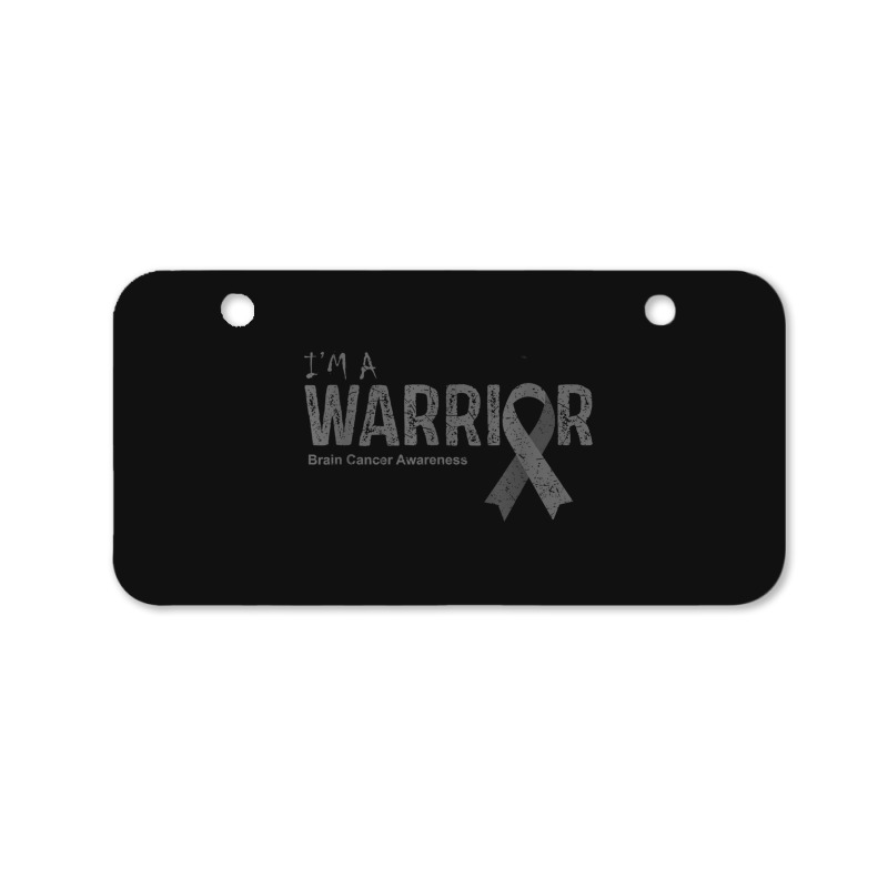 Brain Cancer Awareness Warrior Bicycle License Plate | Artistshot