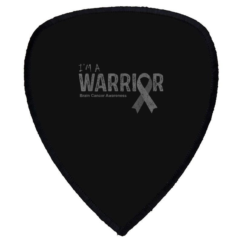 Brain Cancer Awareness Warrior Shield S Patch | Artistshot