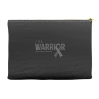 Brain Cancer Awareness Warrior Accessory Pouches | Artistshot