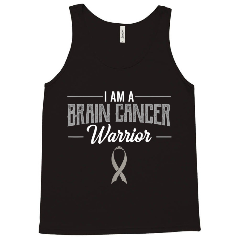 Brain Cancer Warrior Metastasis Intracranial Neoplasm Gray Tank Top by LaytonDesign | Artistshot