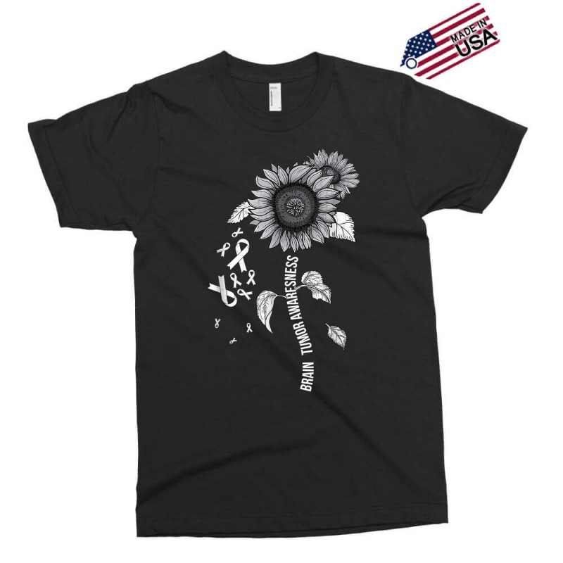 Brain Tumor Awareness Cancer  Brain Cancer Sunflower Exclusive T-shirt by LaytonDesign | Artistshot