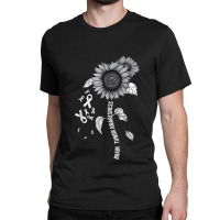 Brain Tumor Awareness Cancer  Brain Cancer Sunflower Classic T-shirt | Artistshot