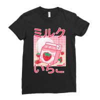 Anime  Kawaii Anime Japanese Strawberry Milkshake Ladies Fitted T-shirt | Artistshot