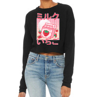 Anime  Kawaii Anime Japanese Strawberry Milkshake Cropped Sweater | Artistshot